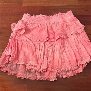 Pink Ruffled Skirt
